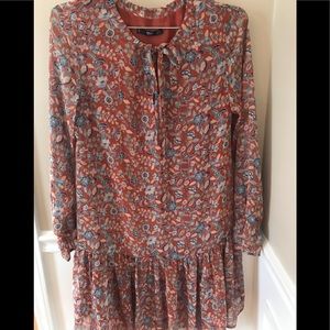 NWT Mango Mini Dress with Ruffles Small